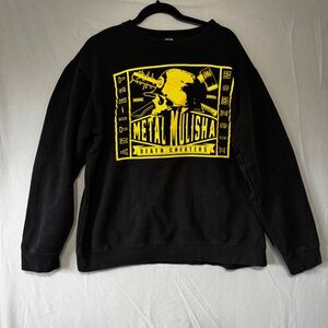 Metal Mulisha Mens Size S/M Pullover Sweatshirt Black Grunge Skull Skater READ